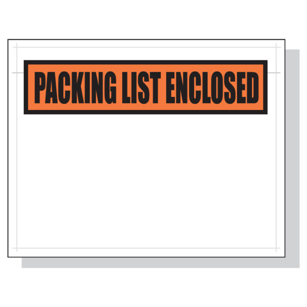 Packing List Envelopes